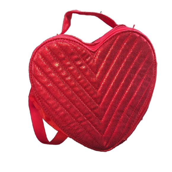Red Heart-Shaped Women's Backpack Costume - Picture 1 of 2